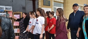 В Башлыкентском Центре традиционной культуры Каякентского района прошел флешмоб «Мы против наркотиков»