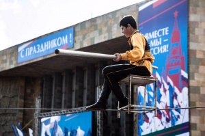 Сегодня в рамках празднования Дня народного единства прошел республиканский праздник  под символическим названием "Вместе мы-Россия".