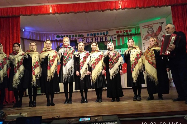 19 февраля в селе Мекеги Левашинского района состоялся  Районный фестиваль хоровой песни "Песни Победы"
