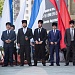 Сегодня на площадке Русского Драматическогго театра имени М.Горького прошел Республиканский фестиваль патриотической песни "Журавли над Россией", посвященный 95-летию Расула Гамзатова. 